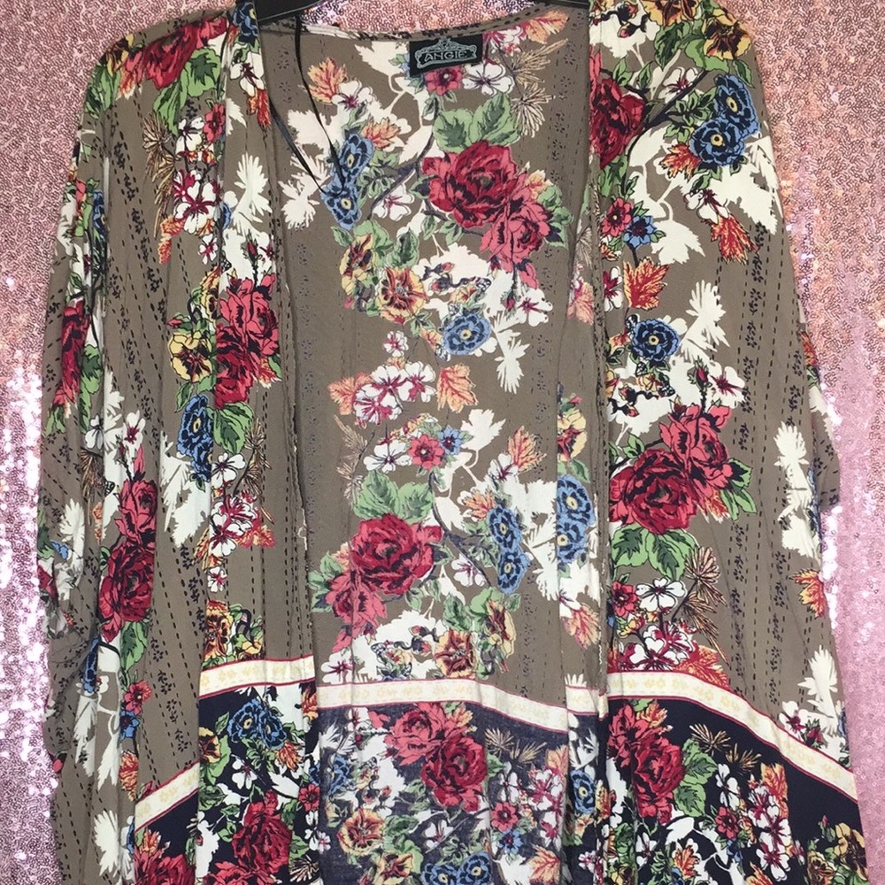 Floral Print Kimono